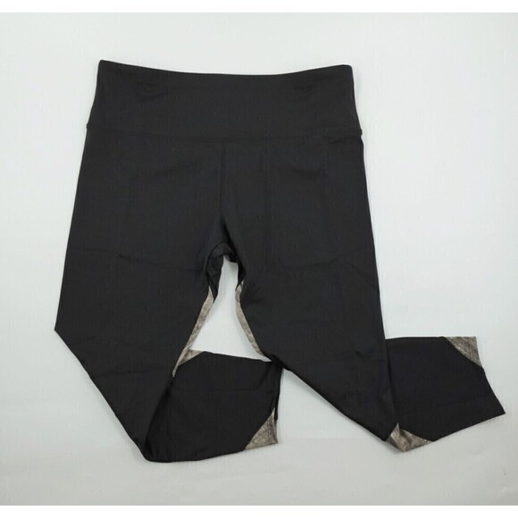 Soulgani Active Leggings Womens Petite XL Black Camo Print High-Waist Athleisure - Picture 1 of 13